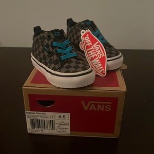 Vans infant size 4. Black checker